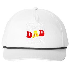 In My Softball Dad Era Softball Dad Snapback Five-Panel Rope Hat