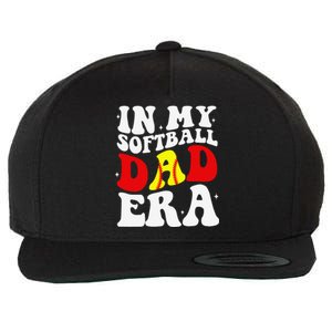 In My Softball Dad Era Softball Dad Wool Snapback Cap