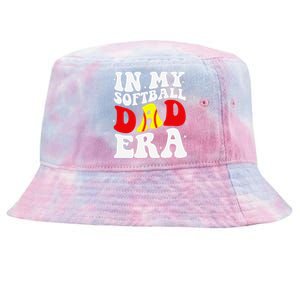 In My Softball Dad Era Softball Dad Tie-Dyed Bucket Hat