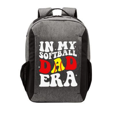 In My Softball Dad Era Softball Dad Vector Backpack