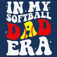 In My Softball Dad Era Softball Dad Cooling Performance Crew T-Shirt