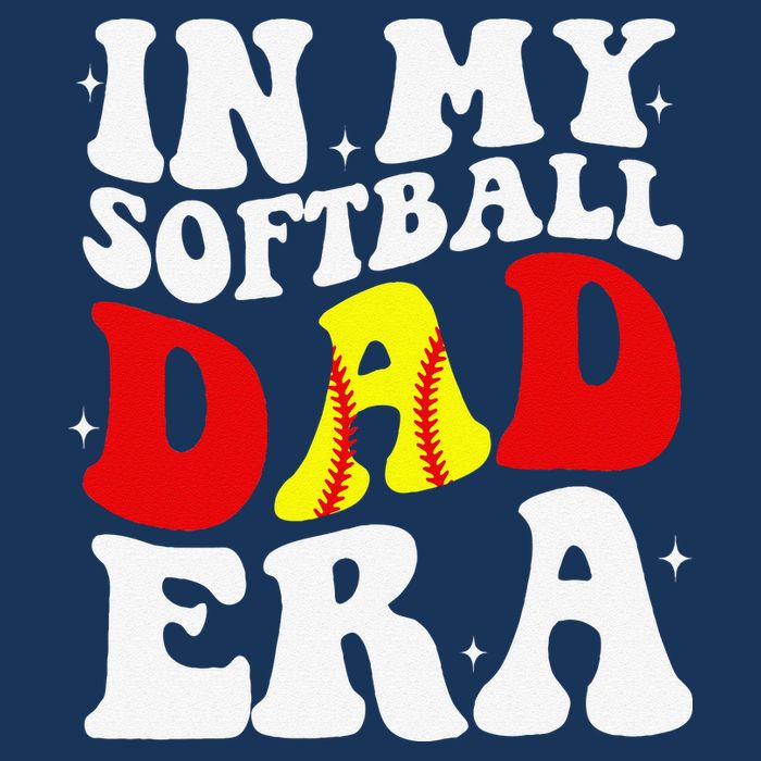 In My Softball Dad Era Softball Dad Drawstring Bag