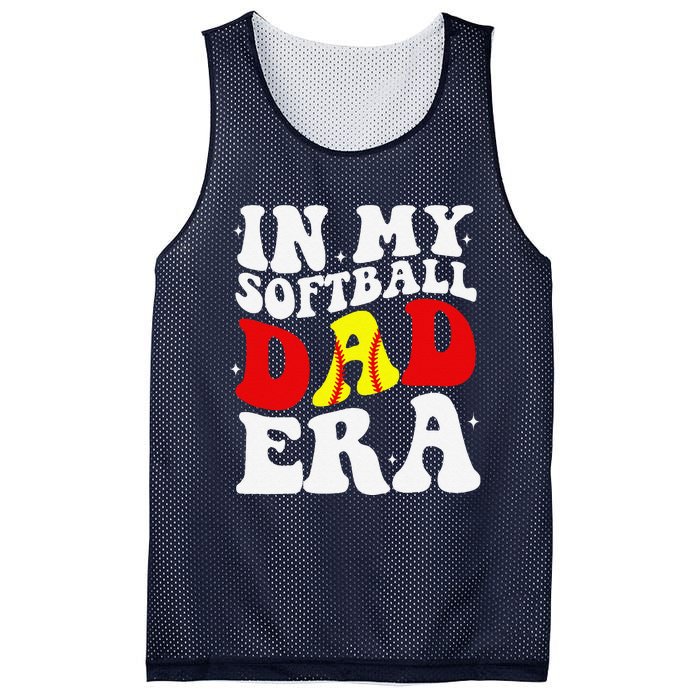 In My Softball Dad Era Softball Dad Mesh Reversible Basketball Jersey Tank