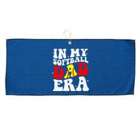 In My Softball Dad Era Softball Dad Large Microfiber Waffle Golf Towel