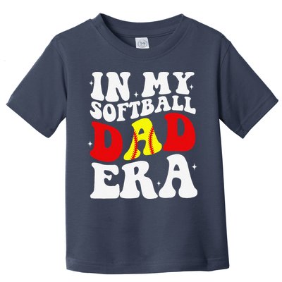 In My Softball Dad Era Softball Dad Toddler T-Shirt