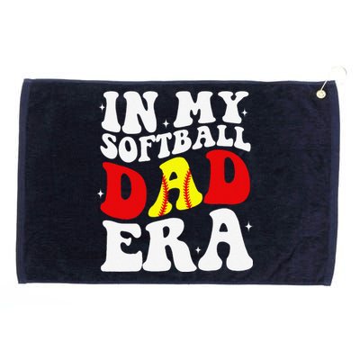 In My Softball Dad Era Softball Dad Grommeted Golf Towel