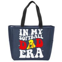 In My Softball Dad Era Softball Dad Zip Tote Bag
