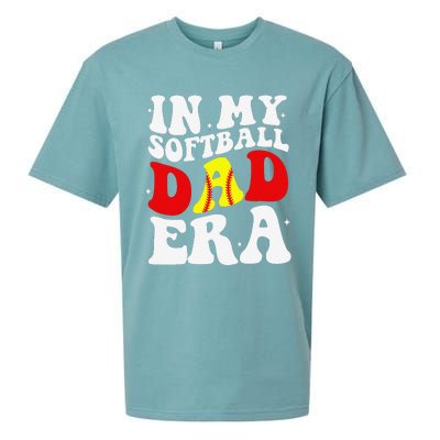 In My Softball Dad Era Softball Dad Sueded Cloud Jersey T-Shirt