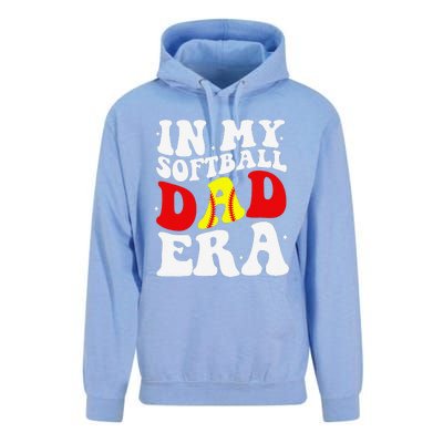 In My Softball Dad Era Softball Dad Unisex Surf Hoodie