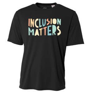 Inclusion Matters Special Education Autism Teacher Cooling Performance Crew T-Shirt