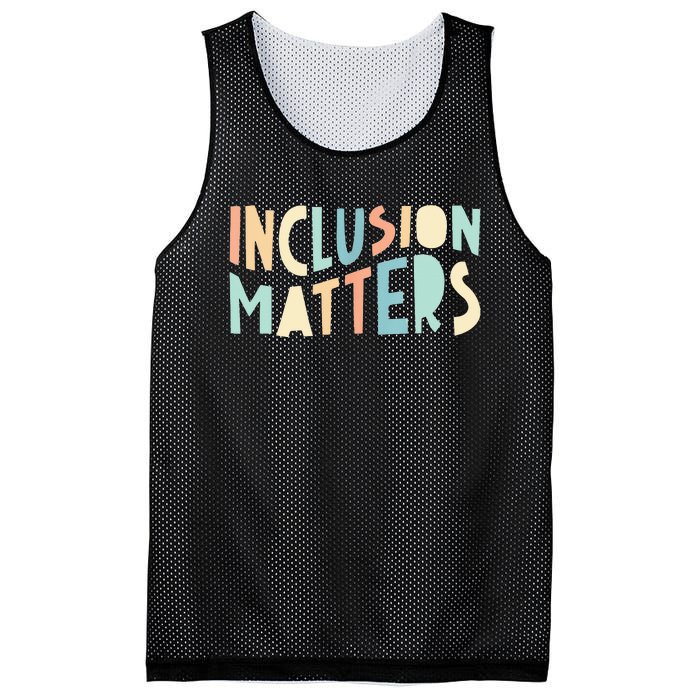 Inclusion Matters Special Education Autism Teacher Mesh Reversible Basketball Jersey Tank