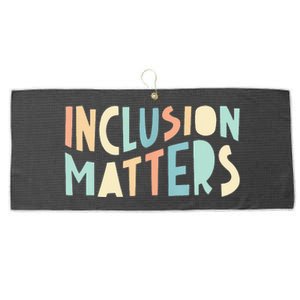 Inclusion Matters Special Education Autism Teacher Large Microfiber Waffle Golf Towel