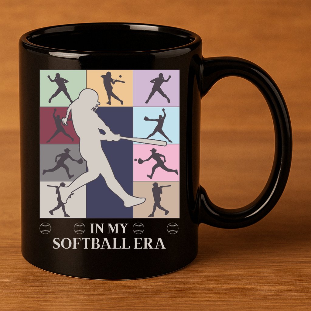 In My Softball Era 11oz C Handle Ceramic Mug