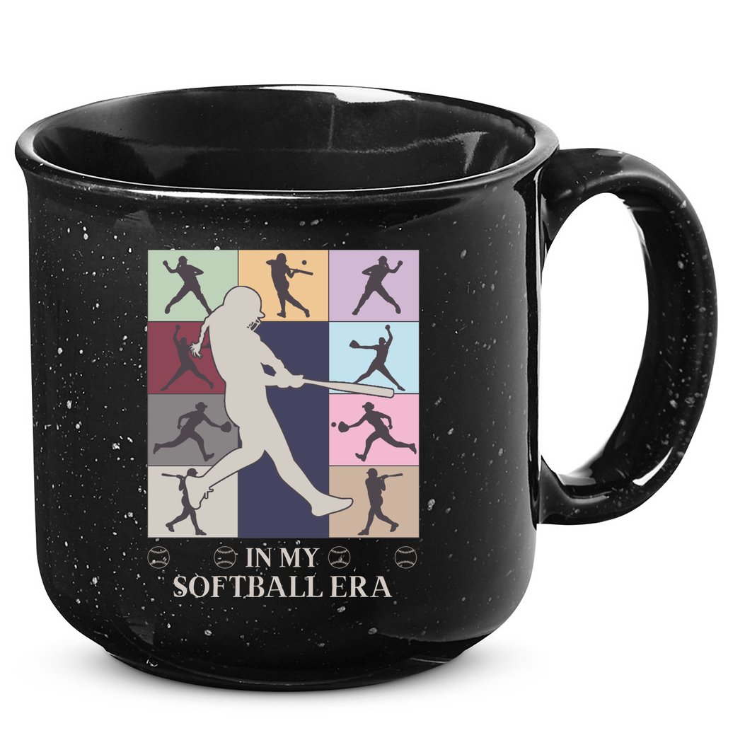 In My Softball Era 15oz Campfire Ceramic Mug