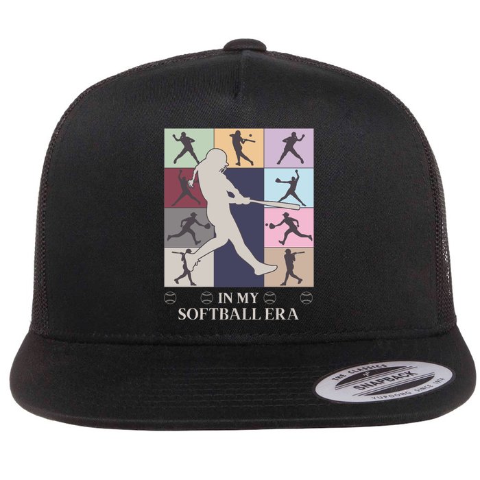 In My Softball Era Flat Bill Trucker Hat