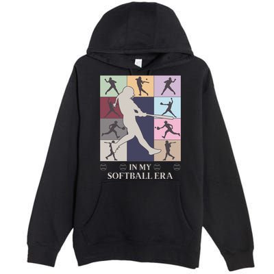 In My Softball Era Premium Pullover Hoodie