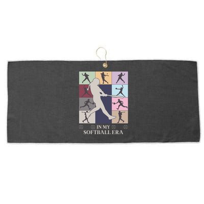 In My Softball Era Large Microfiber Waffle Golf Towel