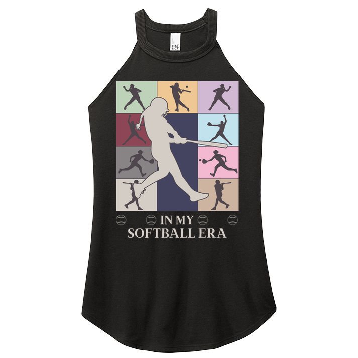 In My Softball Era Women's Perfect Tri Rocker Tank