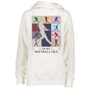 In My Softball Era Womens Funnel Neck Pullover Hood