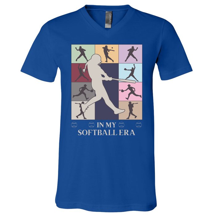 In My Softball Era V-Neck T-Shirt