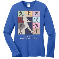 In My Softball Era Ladies Long Sleeve Shirt