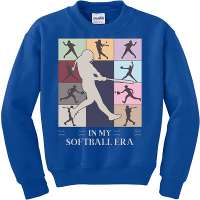 In My Softball Era Kids Sweatshirt