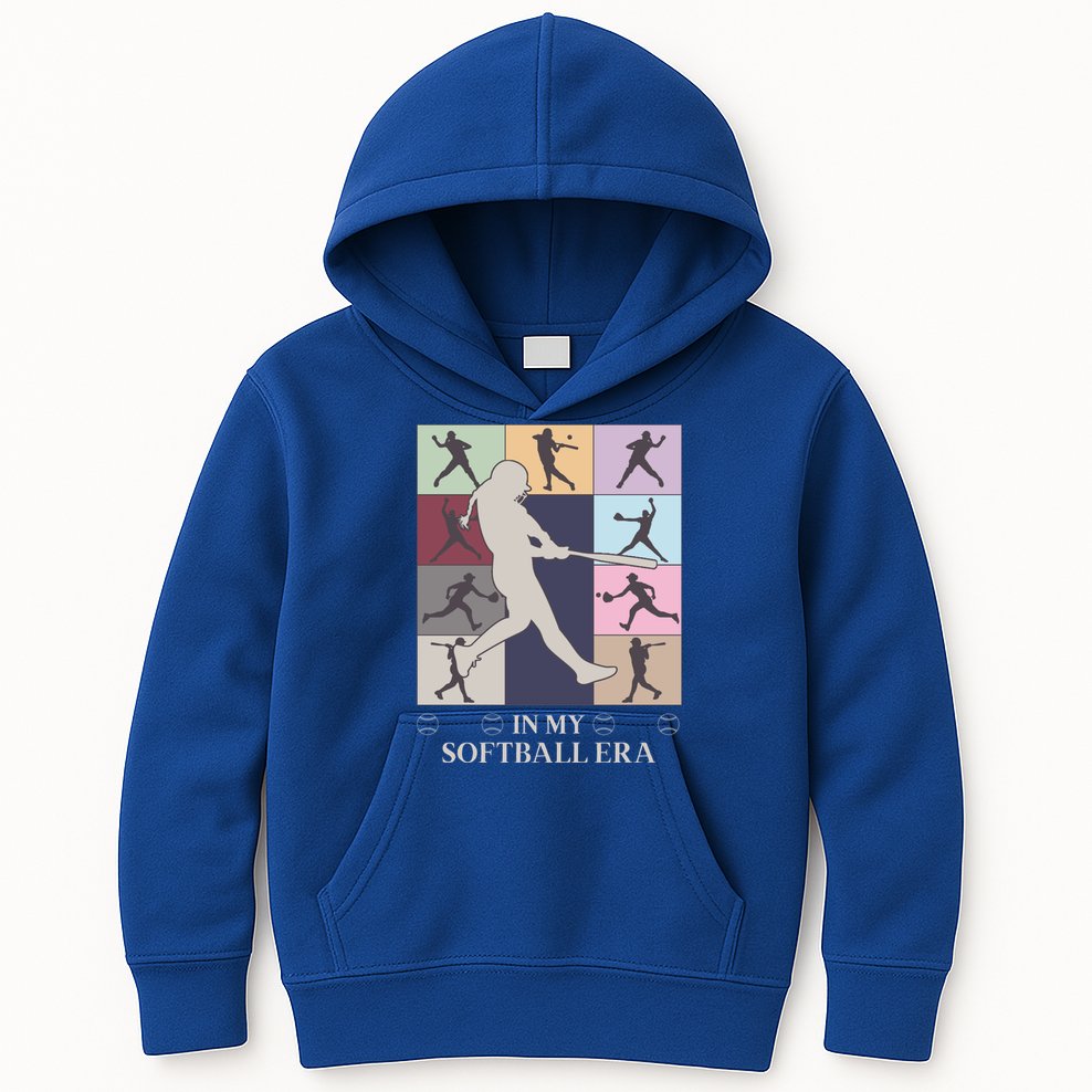 In My Softball Era Kids Hoodie
