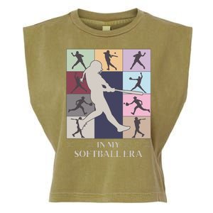 In My Softball Era Garment-Dyed Women's Muscle Tee