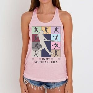 In My Softball Era Women's Knotted Racerback Tank