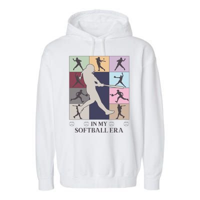 In My Softball Era Garment-Dyed Fleece Hoodie