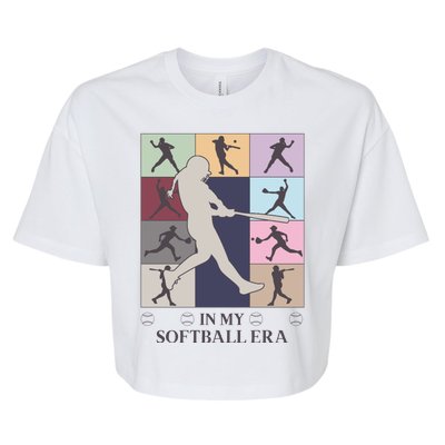 In My Softball Era Bella+Canvas Jersey Crop Tee