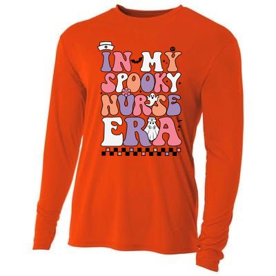 In My Spooky Nurse Era Halloween Groovy Witchy Spooky Nurse Cute Gift Cooling Performance Long Sleeve Crew