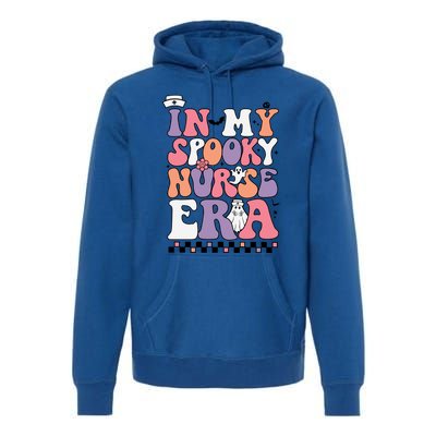 In My Spooky Nurse Era Halloween Groovy Witchy Spooky Nurse Cute Gift Premium Hoodie