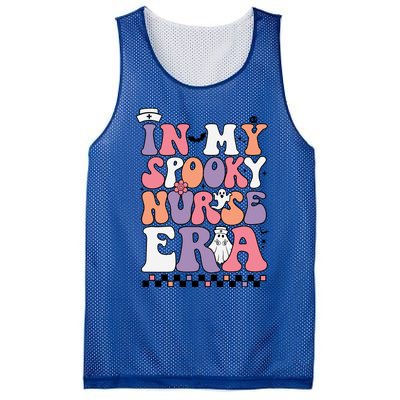 In My Spooky Nurse Era Halloween Groovy Witchy Spooky Nurse Cute Gift Mesh Reversible Basketball Jersey Tank