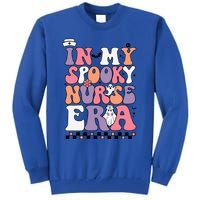 In My Spooky Nurse Era Halloween Groovy Witchy Spooky Nurse Cute Gift Tall Sweatshirt