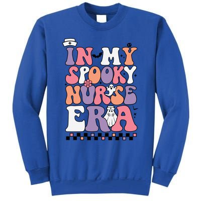 In My Spooky Nurse Era Halloween Groovy Witchy Spooky Nurse Cute Gift Tall Sweatshirt