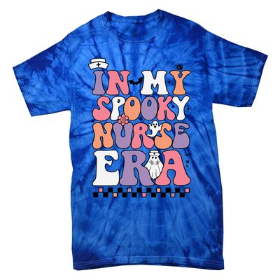 In My Spooky Nurse Era Halloween Groovy Witchy Spooky Nurse Cute Gift Tie-Dye T-Shirt