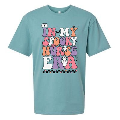 In My Spooky Nurse Era Halloween Groovy Witchy Spooky Nurse Cute Gift Sueded Cloud Jersey T-Shirt