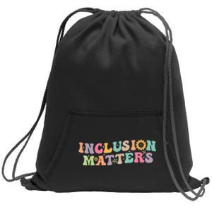 Inclusion Matters Special Education Autism Awareness Teacher Sweatshirt Cinch Pack Bag