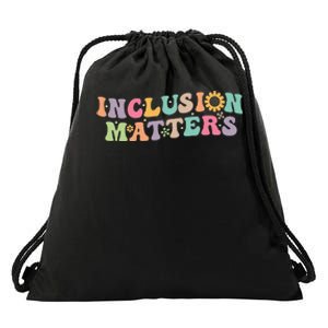 Inclusion Matters Special Education Autism Awareness Teacher Drawstring Bag