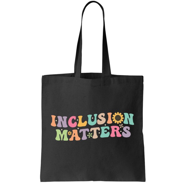 Inclusion Matters Special Education Autism Awareness Teacher Tote Bag