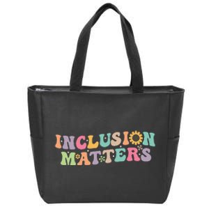 Inclusion Matters Special Education Autism Awareness Teacher Zip Tote Bag