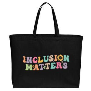 Inclusion Matters Special Education Autism Awareness Teacher Cotton Canvas Jumbo Tote