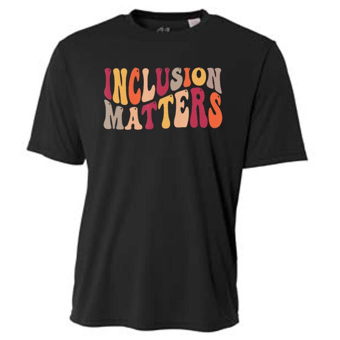 Inclusion Matters Special Education Autism Awareness Teacher Cooling Performance Crew T-Shirt