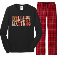 Inclusion Matters Special Education Autism Awareness Teacher Long Sleeve Pajama Set