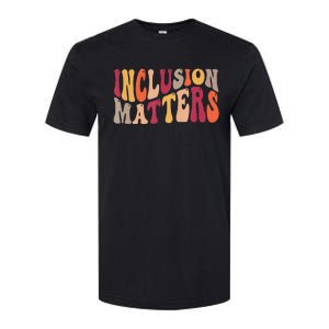 Inclusion Matters Special Education Autism Awareness Teacher Softstyle CVC T-Shirt