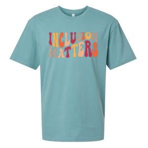 Inclusion Matters Special Education Autism Awareness Teacher Sueded Cloud Jersey T-Shirt