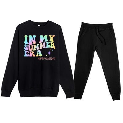 In My Summer Era Happy Last Day Of School Premium Crewneck Sweatsuit Set