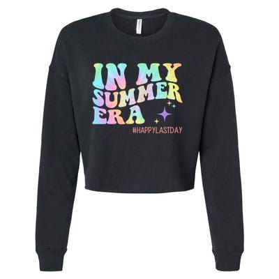 In My Summer Era Happy Last Day Of School Cropped Pullover Crew