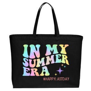 In My Summer Era Happy Last Day Of School Cotton Canvas Jumbo Tote